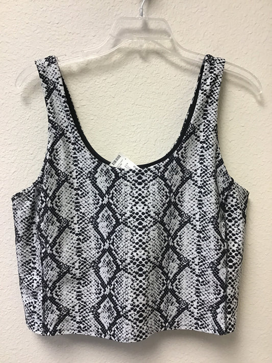 DSG Size L Black Print Year Round W Sport Tank